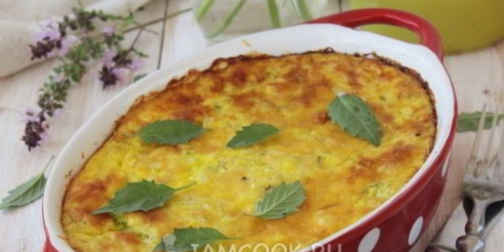 Рецепт запеканки из кабачков с рисом