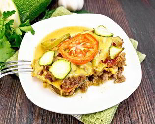 Запеканка из кабачков в микроволновке