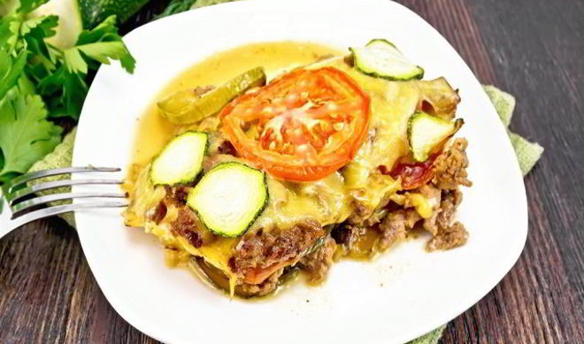 Запеканка из кабачков в микроволновке