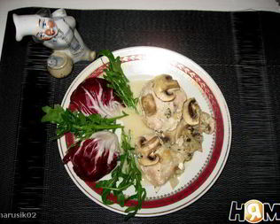 Запеканка из курицы с голубым сыром