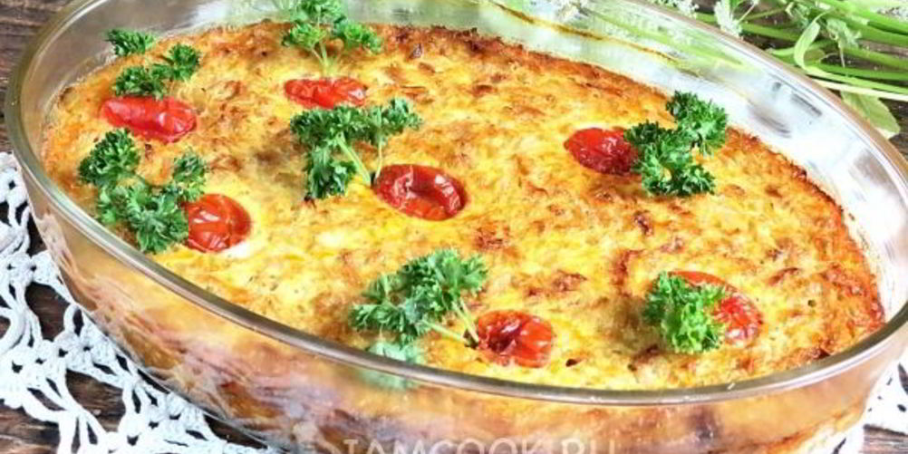 Рецепт запеканки из молодой капусты с яйцами