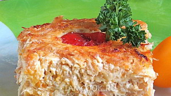 запеканка из молодой капусты с яйцами