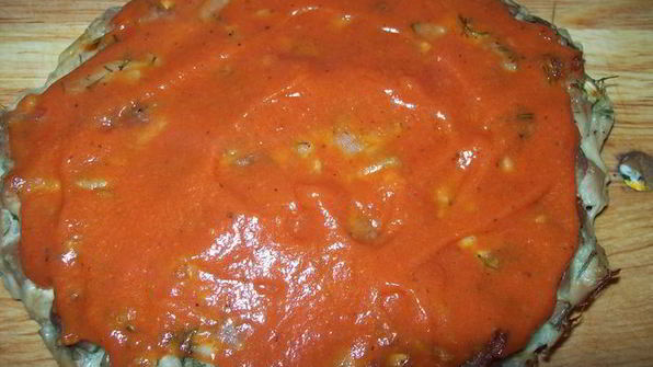 запеканка корзина с цветами