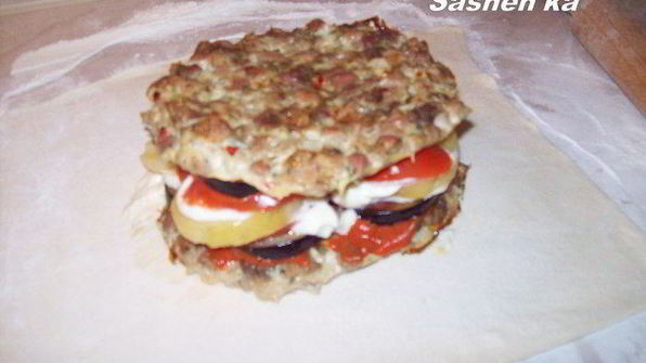 запеканка корзина с цветами