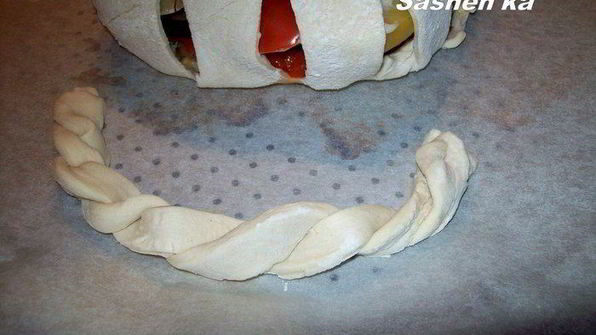 запеканка корзина с цветами