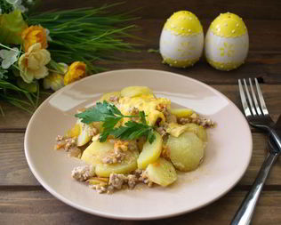 Запеканка мясная сытная