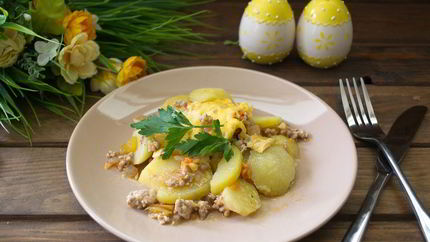 Запеканка мясная сытная