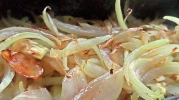 запеканка-перевертыш из печени и овощей