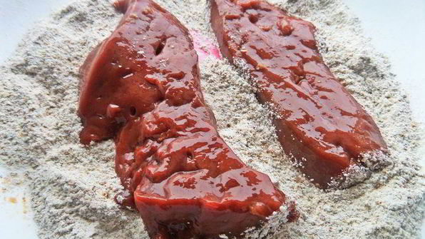 запеканка-перевертыш из печени и овощей