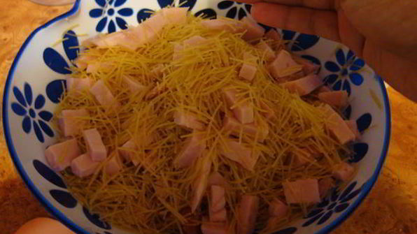 запеканка с ветчиной