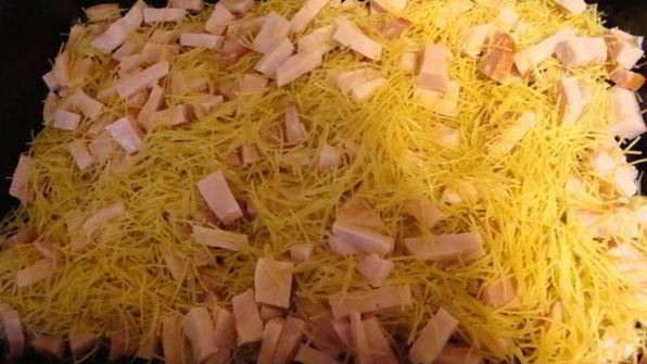 запеканка с ветчиной