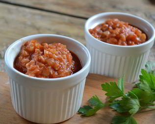 Аджика из кабачков с помидорами