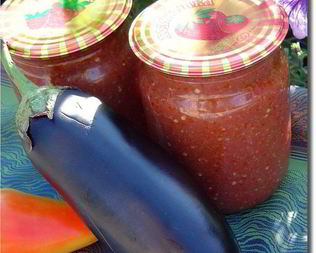 Аджика с баклажанами