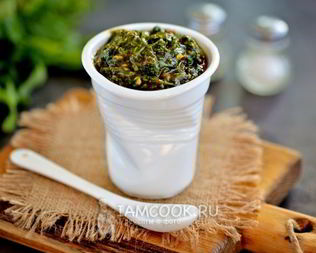Аджика с кинзой