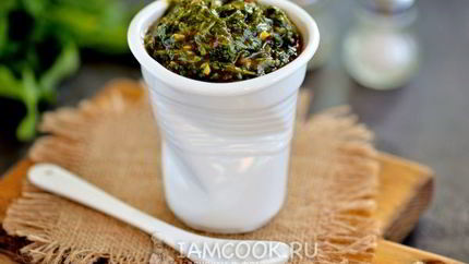 Аджика с кинзой