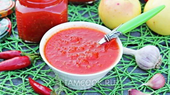 аджика сладкая на зиму с яблоками