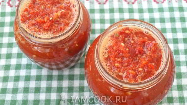аджика сырая из красного перца