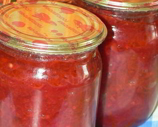 Свекла в аджике