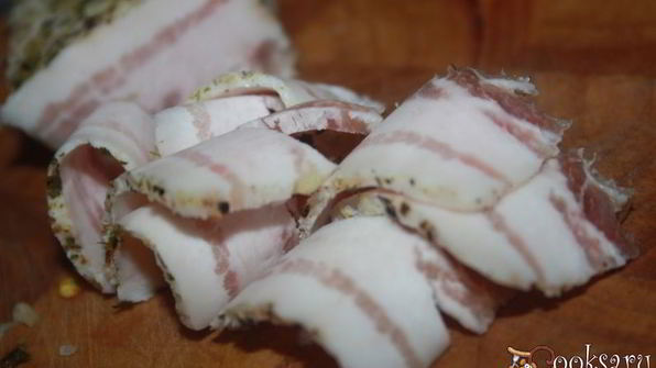 вкуснейшее домашнее сало с чесноком и сухой кавказской аджикой