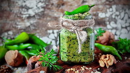 Зеленая аджика по-абхазски