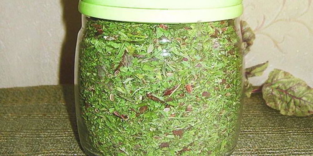 Рецепт ботвы свеклы на зиму