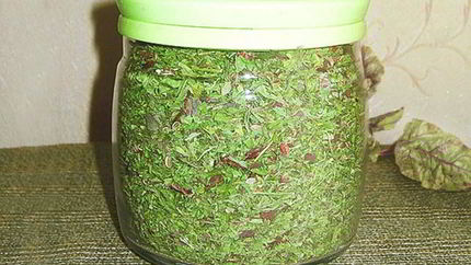 Ботва свеклы на зиму