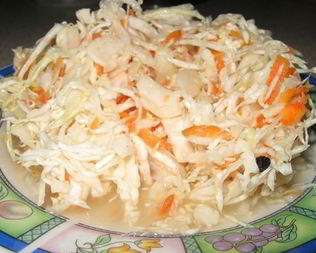 Домашняя квашеная капуста с морковью