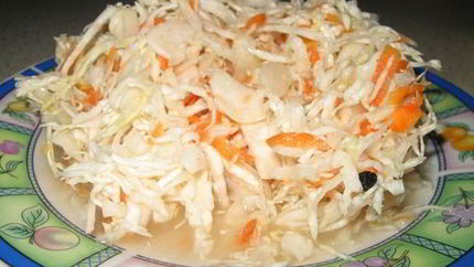 Домашняя квашеная капуста с морковью