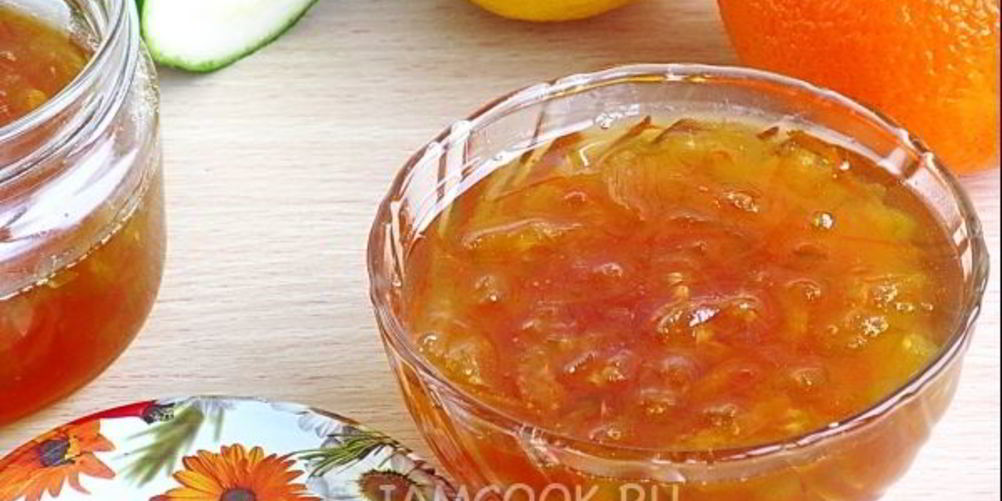 Рецепт джема из лимона, апельсина и цуккини