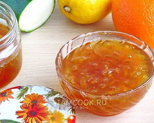 Джем из лимона, апельсина и цуккини