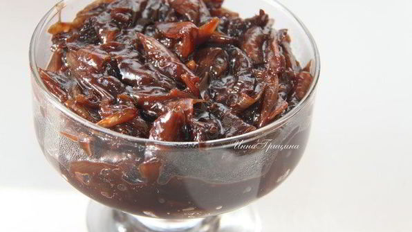 луковый джем с шоколадом