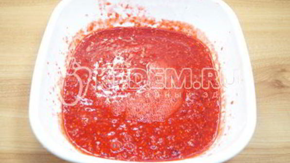 малиновый джем без косточек