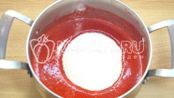 малиновый джем без косточек