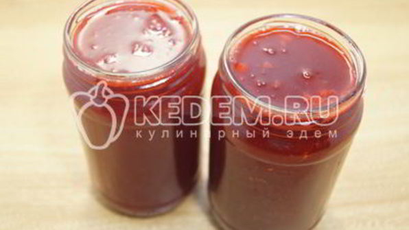 малиновый джем без косточек