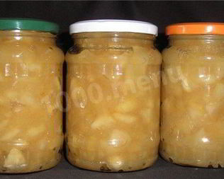 Яблочный джем с карамелью