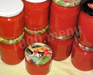 Кабачки на зиму с помидорами и чесноком