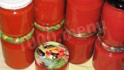 Кабачки на зиму с помидорами и чесноком