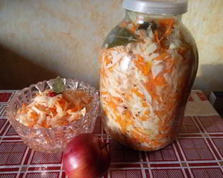 Капуста белокочанная квашеная