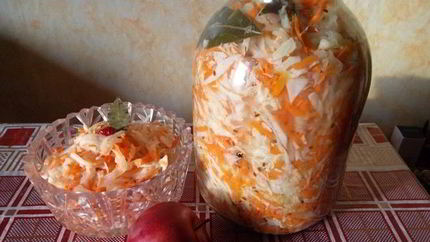 Капуста белокочанная квашеная