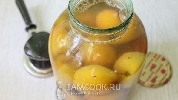 компот из персиков на зиму