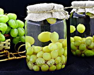 Компот из винограда на зиму