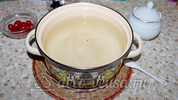 компот из вишни и черной смородины