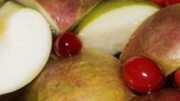 компот из яблок и клюквы