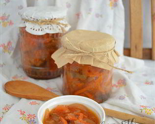 Лечо из баклажанов