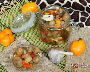 Быстрые маринованные шампиньоны