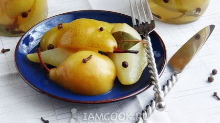 Груши маринованные на зиму без стерилизации