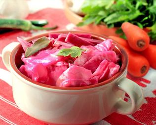 Капуста провансаль со свеклой