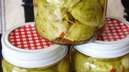 Маринованная брюссельская капуста