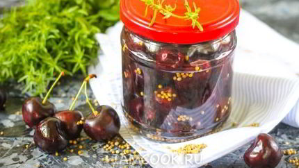 Маринованная черешня на зиму
