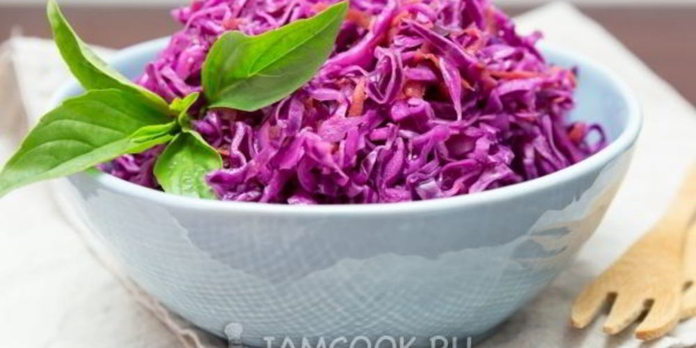 Рецепт маринованной краснокочанной капусты